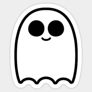 Smiling Ghost Sticker